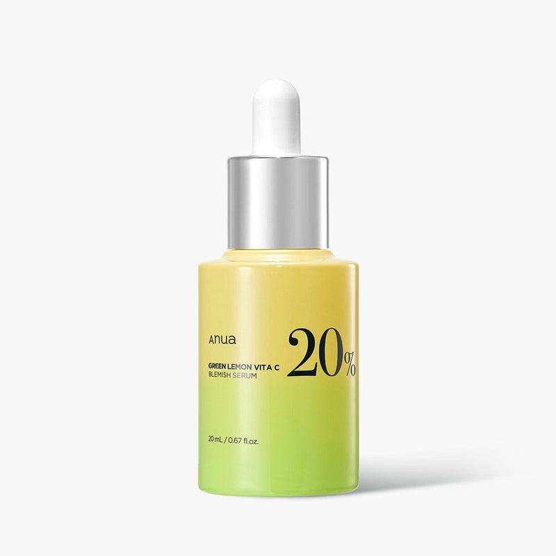 Anua Green Lemon Vitamin C Blemish Serum 20ml bottle - Korean brightening serum with 20% Vitamin C for dark spots and pigmentation
